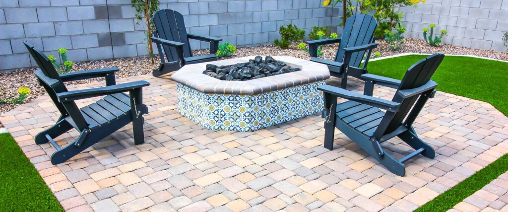 paver patio fire pit installation yulee, fl